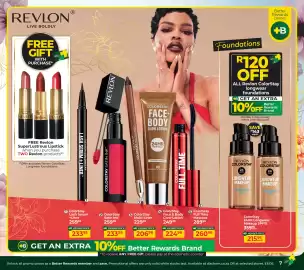 Dis-Chem catalogue Page 7: Revlon ColorStay Lash Serum + Liner €233,95, Revlon ColorStay Multi Liner €206,96