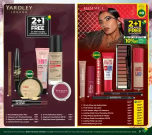 Dis-Chem catalogue Page 9: Rimmel London Lasting Finish Lip Liner €125,96, Yardley London StayFast Mono Eyeshadow €142,99