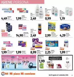 Volantino Emi Supermercati Pagina 15: Pampers Progressi pannolini/mutandino €8,99, Pampers Sole e Luna salviette €2,25