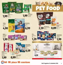 Volantino Emi Supermercati Pagina 17: Felix Party Mix snack assortito €1,29, Whiskas alimento gatto Pure delight €1,99
