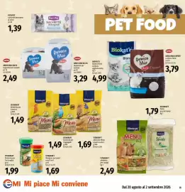 Volantino Emi Supermercati Pagina 19: Vitakraft Menu Vital €2,49, Amico mio selex tappetini per animali €3,29