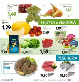 Volantino Emi Supermercati Pagina 3: Insalata Gentilina €0,99, Branzino croazia fresco €10,90