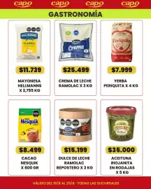 Catálogo Autoservicio Capo semana 34 Página 4: Ramolac crema de leche €25.499,00, Periquita yerba mate €7.999,00