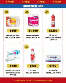 Catálogo Autoservicio Capo semana 34 Página 6: Jardin liquido limpiador €1.150,00, Higienol papel higienol fresh hs €1.550,00