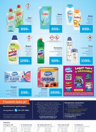 GRoby akciós újság Oldal 4: Domestos fertőtlenítő hatású tisztítószer €899,00, Dove izzadásgátló stift €1.099,00