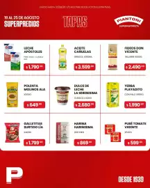 Catálogo Piantoni Supermayorista semana 34 Página 2: Playadito yerba playadito €1.990,00, Apóstoles leche €1.790,00