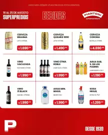 Catálogo Piantoni Supermayorista semana 34 Página 4: Etnia vino roble €1.990,00, Quilmes cerveza 1890 €1.490,00