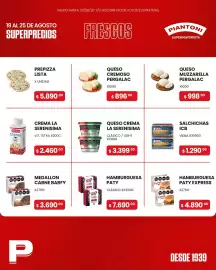 Catálogo Piantoni Supermayorista semana 34 Página 5: La serenisima crema €2.460,00, La serenisima queso crema €3.399,00