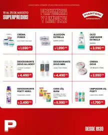 Catálogo Piantoni Supermayorista semana 34 Página 6: Dove men desodorante €4.490,00, Ponds crema €1.690,00