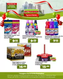 Panfleto Ultrabox Página 7: Vassoura com cabo condor rubi unidade €15,98, Papel higiênico cotton folha dupla ou tripla €16,98