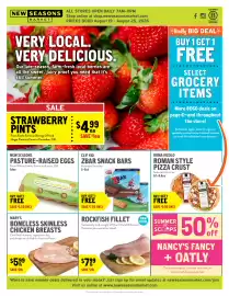 New Seasons Market weekly ad week 34 Page 1: Clif kid zbar snack bars €7,99, Mary's boneless skinless chicken breasts €5,99