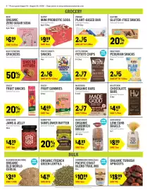 New Seasons Market weekly ad week 34 Page 5: Probar plant-based bar €5,00, Naked organic sandwich bread €4,99