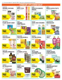 New Seasons Market weekly ad week 34 Page 6: Marquis tri-blend caffeine drink €3,49, Gimme roasted seaweed snacks €7,99