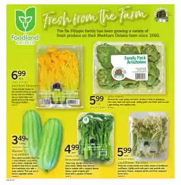 Loblaws flyer week 34 Page 3: Artichokes €5,99, Zucchini blossoms €6,99
