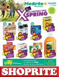 Shoprite catalogue Page 1: Centrum Effervescent Supplement Powders €69,99, Compral Pain Relief Powder €69,99