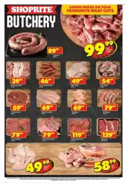 Shoprite catalogue Page 2: Page 3 SHOPRITE BUTCHERY LOWER PRICES ON YOUR FAVOURITE MEAT CUTS 89.99 Karoo Wors per kg 9999