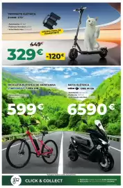 Folheto Feu Vert Página 10: Trotinete elétrica havee gt3 €329,00, Bicycle elétrica de montanha e motorad t-rex air €599,00