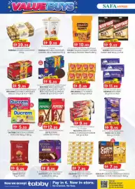 KM Trading catalogue Page 2: VALUE BUYS FERRERO GODIVA ROCHER GODIVA ERRERO 線 Quanta SQUARES was-49.50 39.99 10.99) شوكولاتة