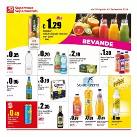 Volantino Sì con te Pagina 18: Acqua minerale Vitasnella/effervescente naturale Ferrarelle €0,20, Birra Bavaria Premium €0,95