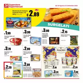 Volantino Sì con te Pagina 20: Cornetto Algida classico €3,99, Filetti di merluzzo croccante Frosta €2,99