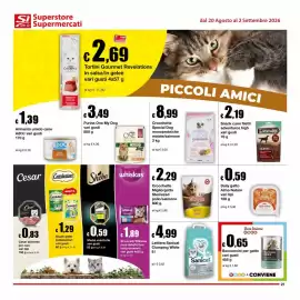 Volantino Sì con te Pagina 21: Crocchette Migliorgatto Sterilized €2,29, Special Dog Excellence €8,99