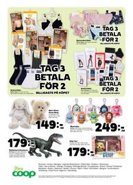Stora Coop reklamblad vecka 35 Sida 20: Björn Elliot/ Kanin Molly €149,00, Mjukisdjur €249,00