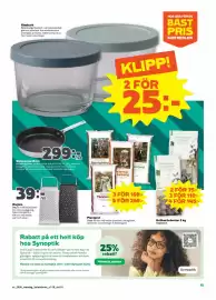 Stora Coop reklamblad vecka 35 Sida 15: Glasburk €25,00, Rivjärn €39,00