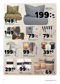 Stora Coop reklamblad vecka 35 Sida 18: Doftljus €39,90, Bäddset flowers 2-delat €149,00