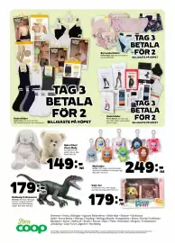 Stora Coop reklamblad vecka 35 Sida 20: Björn Elliot/ Kanin Molly €149,00, Mjukisdjur €249,00