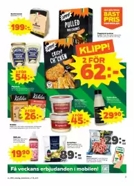 Stora Coop reklamblad vecka 35 Sida 3: Kylda såser €29,90, Grädde €26,00