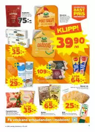 Stora Coop reklamblad vecka 35 Sida 9: Bröd €25,00, Skivad ost €39,90