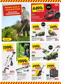 Jula reklamblad Sida 2: Vibratorplatta 4,8 kW 520x445 mm 13000 N €4.999,00, Elverk 1 kW IP23M 12 kg €2.999,00