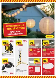 Jula reklamblad Sida 8: Arbetslampa med stativ LED 4750 lm 50 W IP65 €249,00