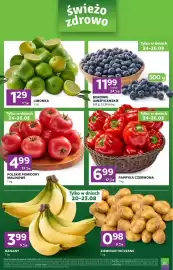 Stokrotka gazetka tydzień 34 Strona 2: Pomidory malinowe polskie €4,99, Ziemniaki wczesne €0,98