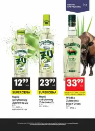 Delikatesy Centrum gazetka Strona 16: Wódka Żubrówka Bison Grass €33,99, Napój spirytusowy Żubrówka Żu €23,99