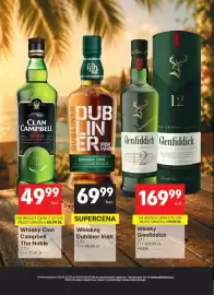 Delikatesy Centrum gazetka Strona 22: Whiskey Dubliner Irish €69,99, Whisky Glenfiddich €169,99