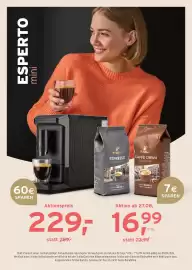 Tchibo Eduscho Flugblatt Seite 20: Tchibo espresso oder caffè crema €16,99, Kaffeemaschine €229,00