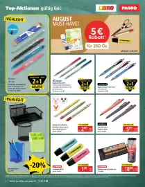 Pagro Diskont Flugblatt Seite 2: PILOT Tintenroller und Textmarker, PILOT Kugelschreiber BP-S €2,19