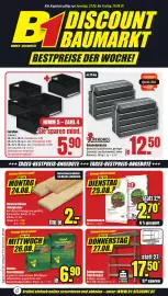 B1 Discount Baumarkt Prospekt woche 34 Seite 1