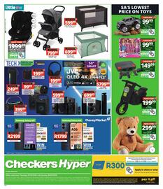 Checkers Hyper catalogue Page 4: Zeus XL Rider €199,99, JVC QLED Google TV - 50" €5.799,99