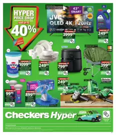 Checkers Hyper catalogue Page 1: BushBaby Mushroom Chair €399,99, Philips Analog Airfryer €799,99