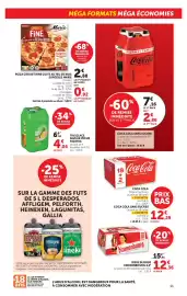 Catalogue Super U page 11: Kronenbourg Bière blonde €12,36, Coca-Cola Sans Sucres €2,86