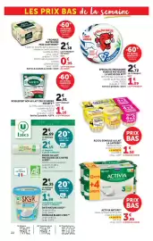 Catalogue Super U page 22: SOCIETE ROQUEFORT €4,07, ACTIVIA NATURE €3,85