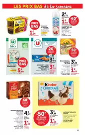 Catalogue Super U page 23: COTE D'OR BATONNETS GLACES €4,37, Kinder Batonnets glaces €1,68
