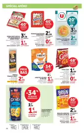 Catalogue Super U page 24: Aperivrais Fromage pasteurisé €2,06, Vico Curly €1,69