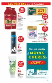 Catalogue Super U page 27: DESSANGE ROUTINE CAPILLAIRE €6,58, Spontex Eponges €3,95