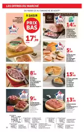 Catalogue Super U page 32: Le Porc Français Crème de Foie €5,59, Quiche Lorraine €15,49