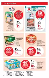 Catalogue Super U page 6: Fleury Michon Rôti de Porc €4,71, U Gros lardons fumés €1,67