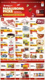 Seafood City weekly ad week 34 Page 2: Argentina luncheon meat €6,49, Argentina corned beef long shred €4,99