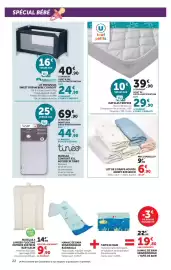 Catalogue Hyper U page 22: DRAPS HOUSSE JERSEY €6,90, TINEO Matelas Confort XXL €44,90